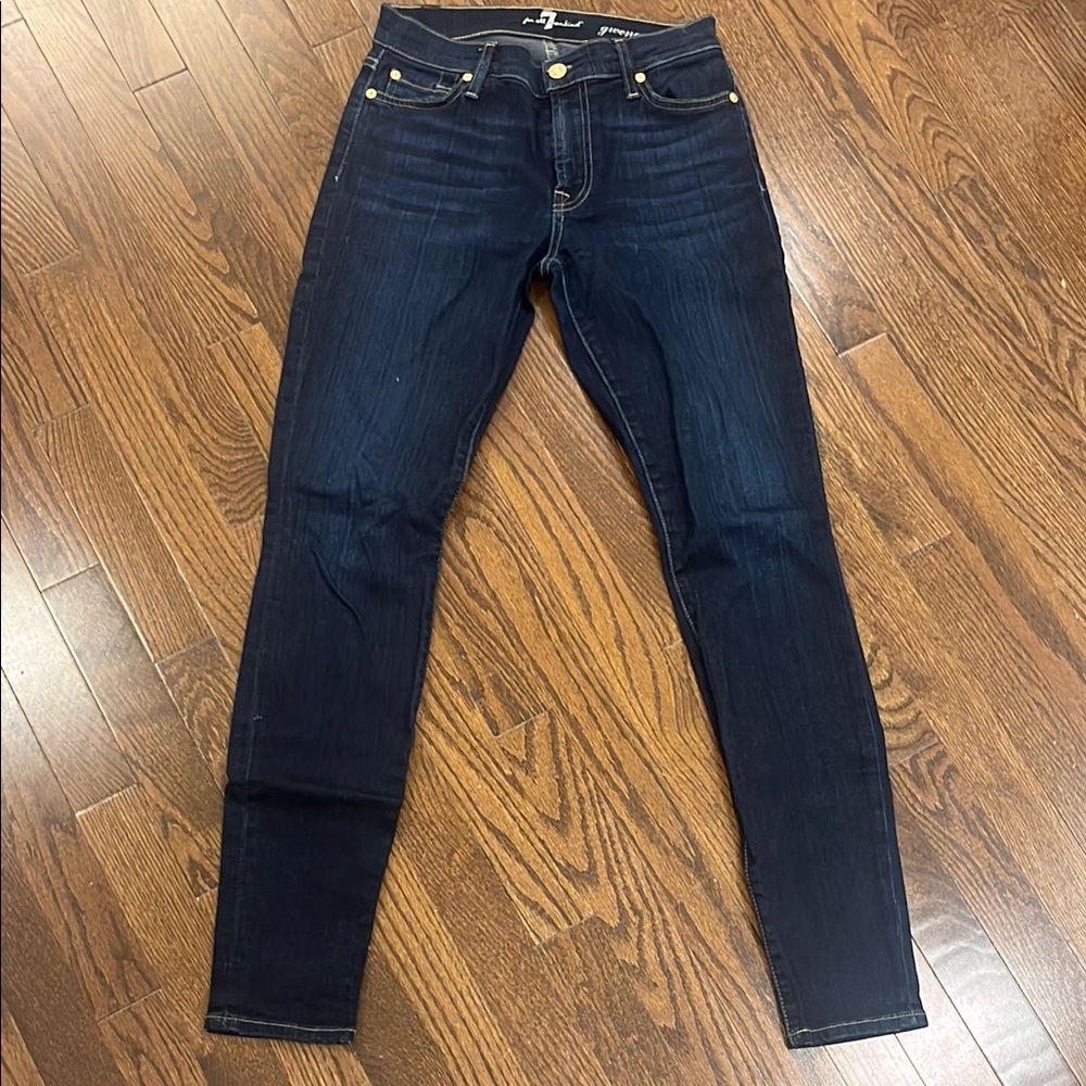 Dark 7 for All Mankind Guinevere Skinny Jeans